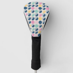 Retro Semi-Circle Pattern Golf Head Cover