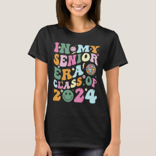Retro Senior 2024 Class Of 2024 Graduate In My Sen T-Shirt