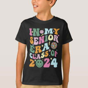 Retro Senior 2024 Class Of 2024 Graduate In My Sen T-Shirt