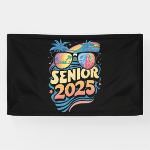 Retro Senior 2025 Class Of 2025 Graduation Banner