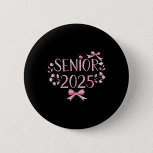 Retro Senior 25 Cl Of 2025 Graduation Coquette Pin