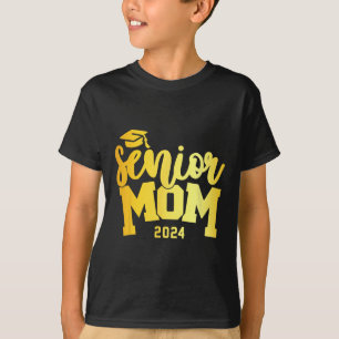Retro Senior Mum Graduation Class Of 2024 School L T-Shirt