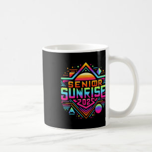 Retro Senior Sunrise 2025 High School 12th Twelfth Coffee Mug