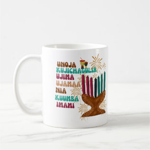 Retro seven principles of Kwanzaa  Coffee Mug