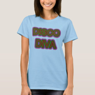 Retro seventies glowing disco diva T-Shirt