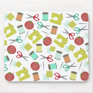 Retro Sewing Themed Mousepad