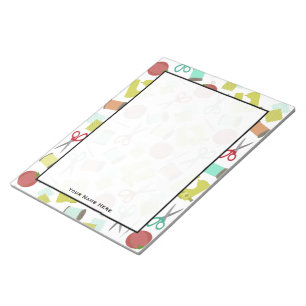 Retro Sewing Themed Notepad