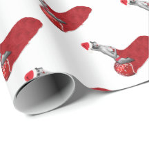 Retro Sexy Pinup Girl Art Christmas Gift Wrap