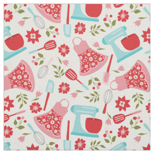 Retro Shabby Chic Kitchen Fabric