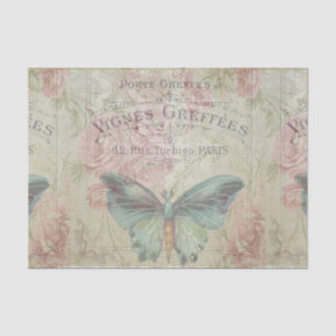 retro,shabby chic,vintage,country rustic,florals,b tissue paper