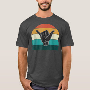 Retro Shaka & Surf Sign Cools Vintage Surferss S T-Shirt