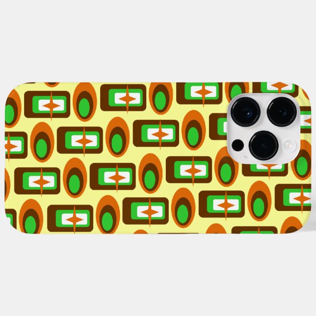 Retro Shapes Case-Mate iPhone Case (Back (Horizontal))