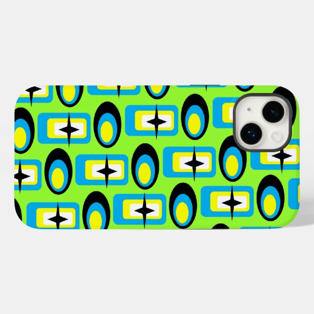 Retro Shapes Case-Mate iPhone Case (Back (Horizontal))