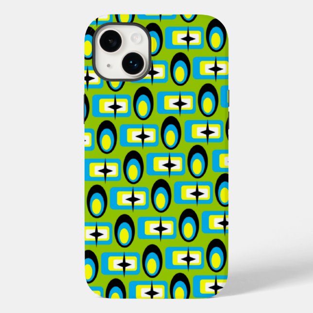 Retro Shapes Case-Mate iPhone Case (Back)