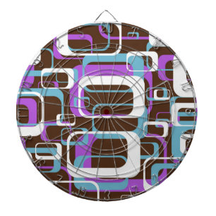 RETRO SHAPES PATTERN DARTBOARD