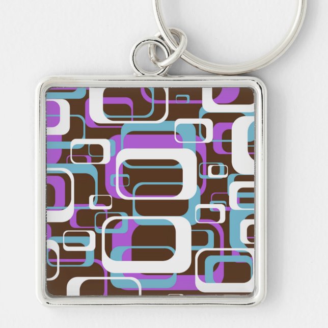 RETRO SHAPES PATTERN KEY RING (Front)