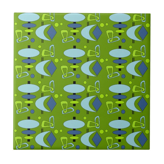 Retro Shapes Tile (Front)