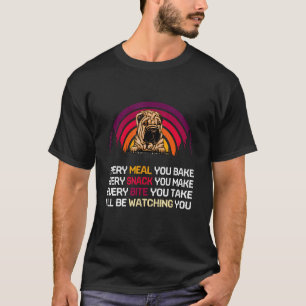 Retro Shar Pei Dog I'll Be Watching You Father's T-Shirt