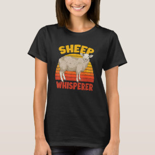 Retro Sheep Whisperer Farm Animal Farmer Farming S T-Shirt