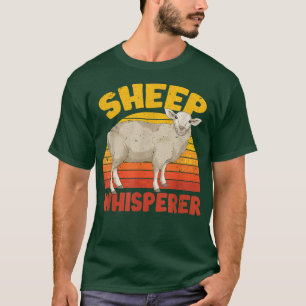 Retro Sheep Whisperer Farm Animal Farmer Farming S T-Shirt