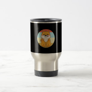 Retro Shiba Inu Shiba Inu Mum Dad Product Travel Mug