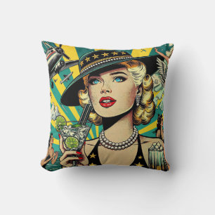 Retro Show Girl  Cushion