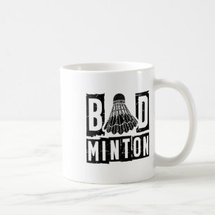 Retro Shuttle Badminton Player Coffee Mug