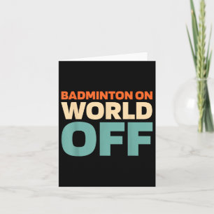 Retro Shuttle - Player Vintage Badminton On World Card