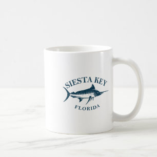 Retro Siesta Key Florida Vintage Fishing Boating Coffee Mug