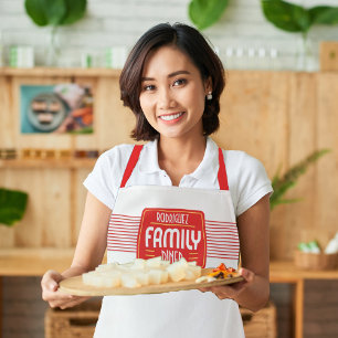 Retro Sign Family Diner Apron