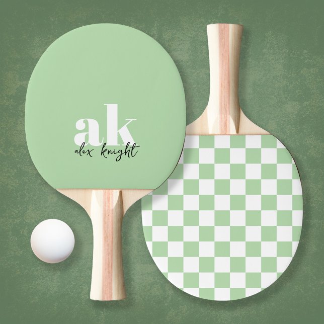 Retro Signature Monogram Chequered Ping Pong Paddle (Creator Uploaded)