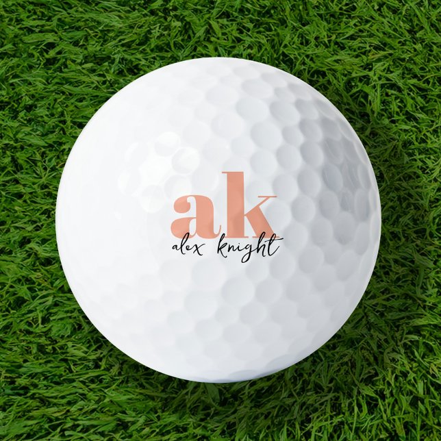 Retro Signature Monogram Golf Balls (Creator Uploaded)