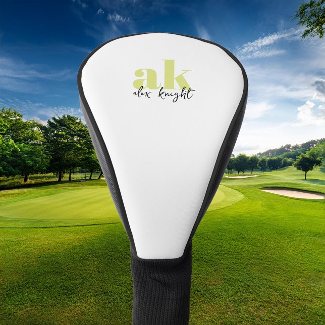 Retro Signature Monogram Golf Head Cover (Creator Uploaded)