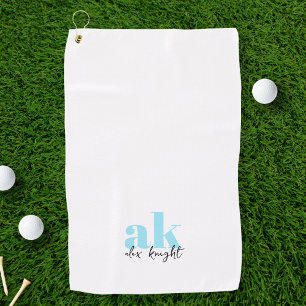 Retro Signature Monogram Golf Towel