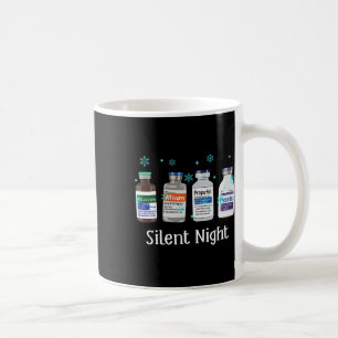 Retro Silent Night Icu Nurse Christmas Intensive C Coffee Mug