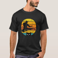 Retro Silhouette Karate Cat Design