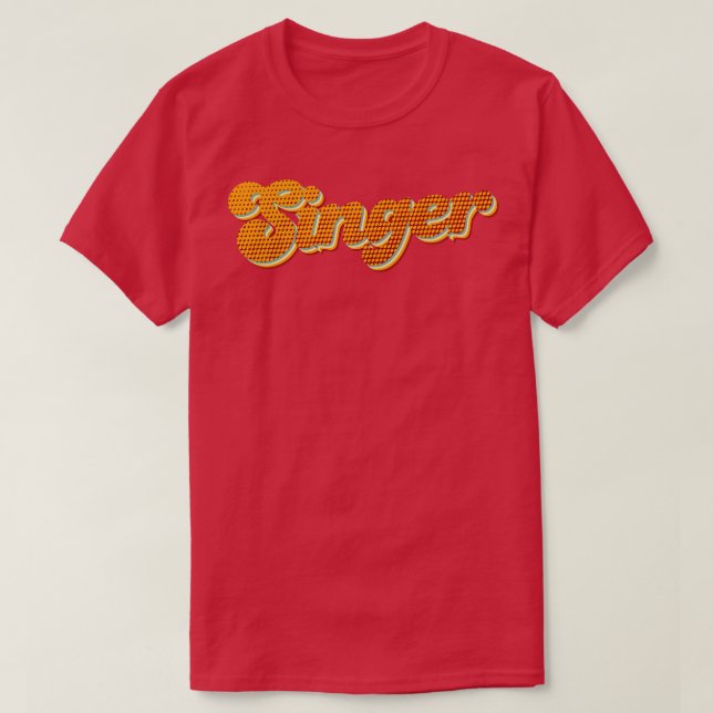 Retro Singer T-Shirt (Design Front)