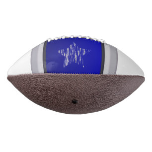 Retro Single Star 2 Panel Blue Design American Football
