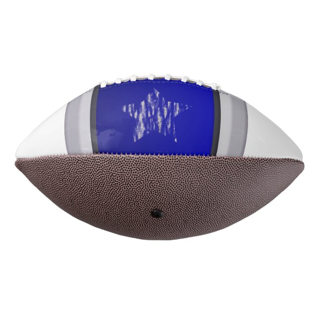 Retro Single Star 2 Panel Blue Design American Football (Rotated 270)