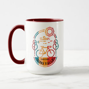 Retro Sioux Falls Bike Trail Mug