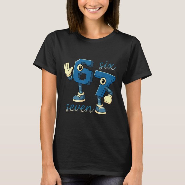 Retro Six Seven Number Meme Brainrot Gift For Men  T-Shirt (Front)