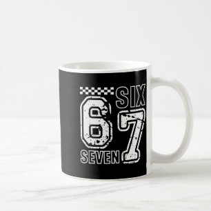 Retro Six Seven Numbers Clever Humor 6 7 Meme Mens Coffee Mug