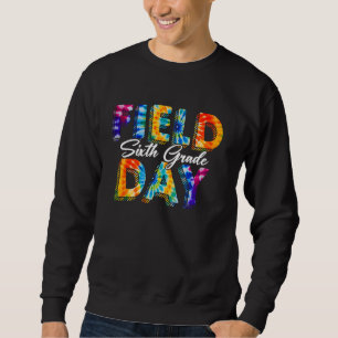 Retro Sixth Grade Field Day Student Tie Dye Boys G Sweatshirt