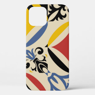 Retro Sixties Azulejos Geometric Pattern iPhone 12 Case