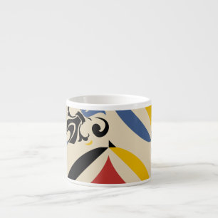 Retro Sixties Azulejos Geometric Pattern Espresso Cup