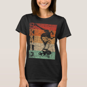Retro Skate Skateboarder Skateboard Skateboarding  T-Shirt