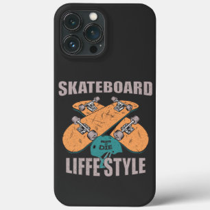 Retro Skateboard Lifestyle iPhone 13 Pro Max Case
