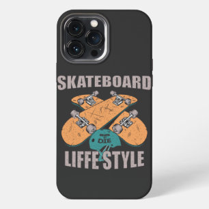 Retro Skateboard Lifestyle iPhone 13 Pro Max Case