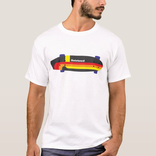 Retro Skateboard T Shirt (Front)
