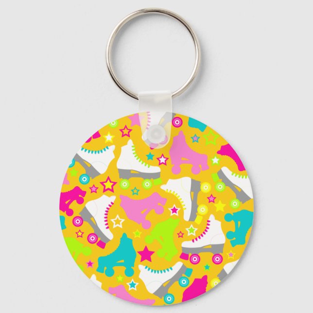 Retro Skates Key Ring (Front)